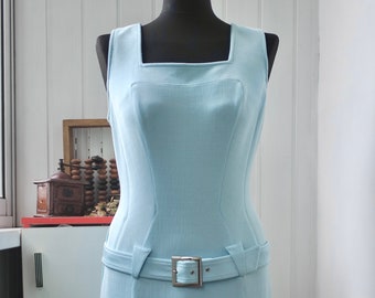 Vintage Thierry Mugler Dress | Womens Jumper Dress | Space Age Dress | Mini Shift Dress