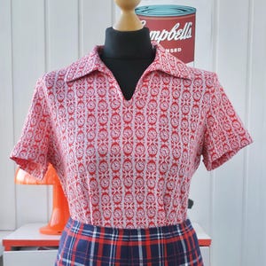 Open Collar Shirt Vintage 50s - Etsy