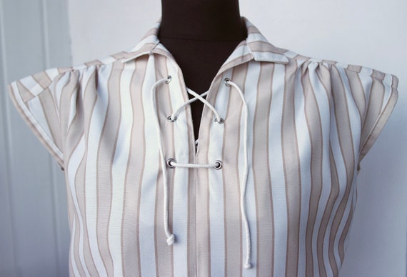 1970s HouseDress, Day Dress | Pajama Shirt Dress … - image 2