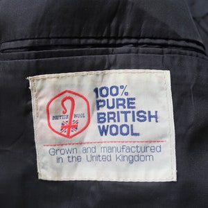 80s Tweed Sports Jacket by St Michael Wool Sport Coat Plus Size Blazer image 6