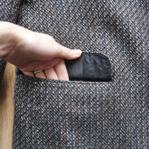 80s Tweed Sports Jacket by St Michael Wool Sport Coat Plus Size Blazer image 9