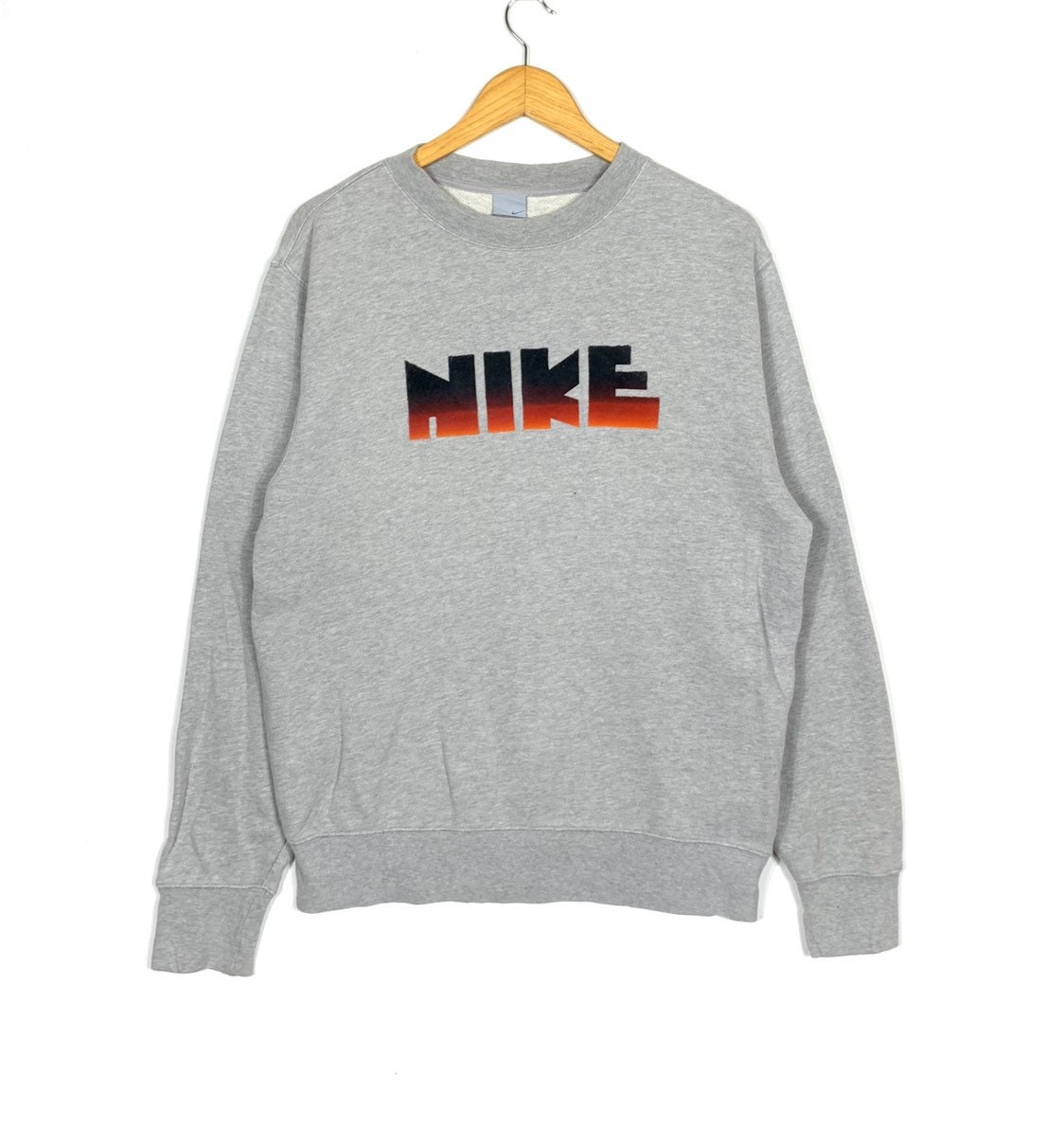 Nike Swoosh Sweatshirt Big Logo Colour Bloc Grey Colour - Etsy