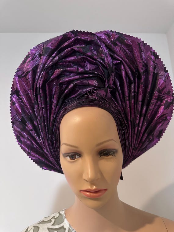 Elegant Auto Gele: Easy-wear Head Wrap - Etsy display picture 1