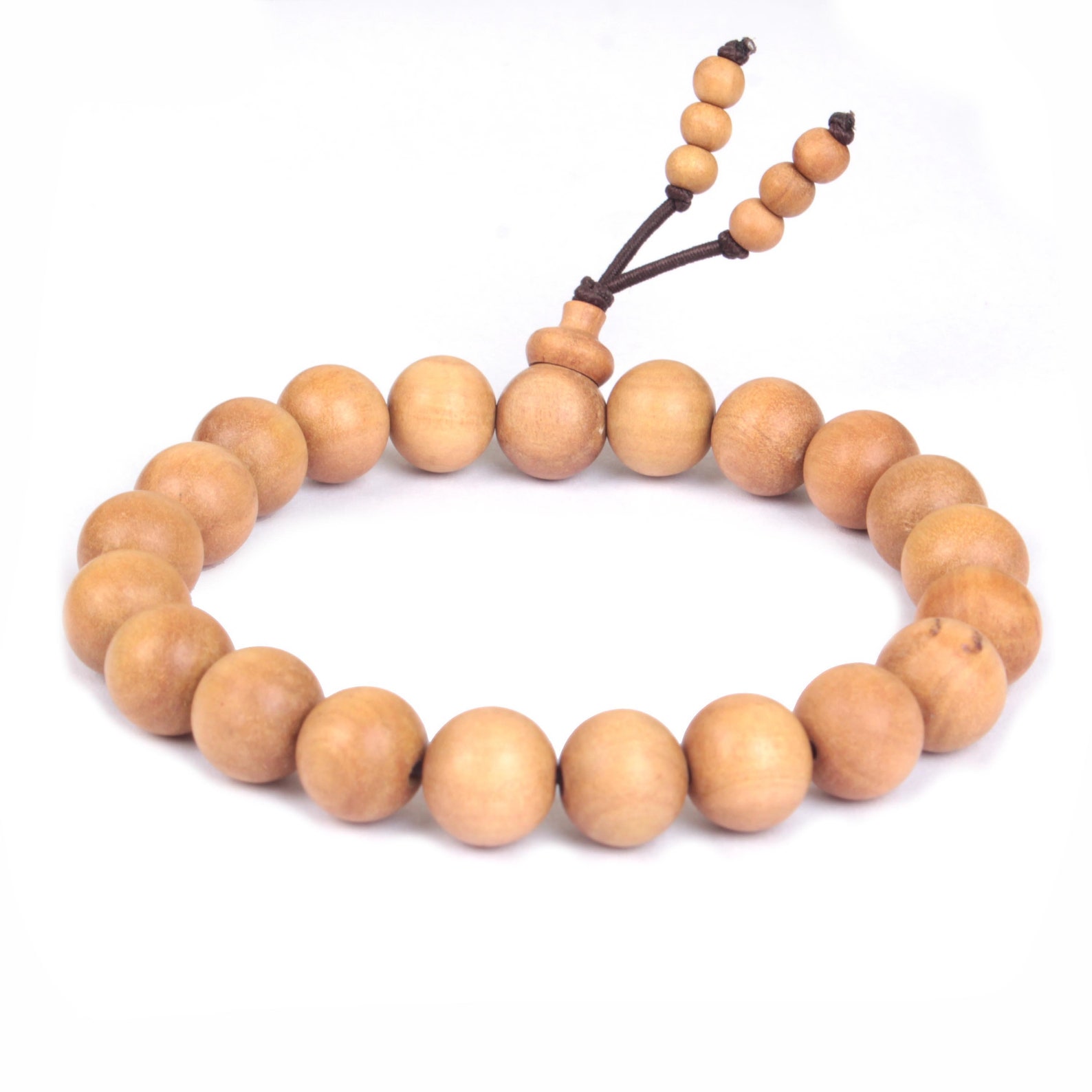 Sandalwood Beaded Bracelet Round Fragrant Sandalwood Etsy