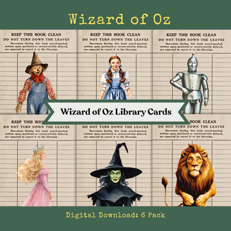 The Wizard of Oz Clipart - Etsy