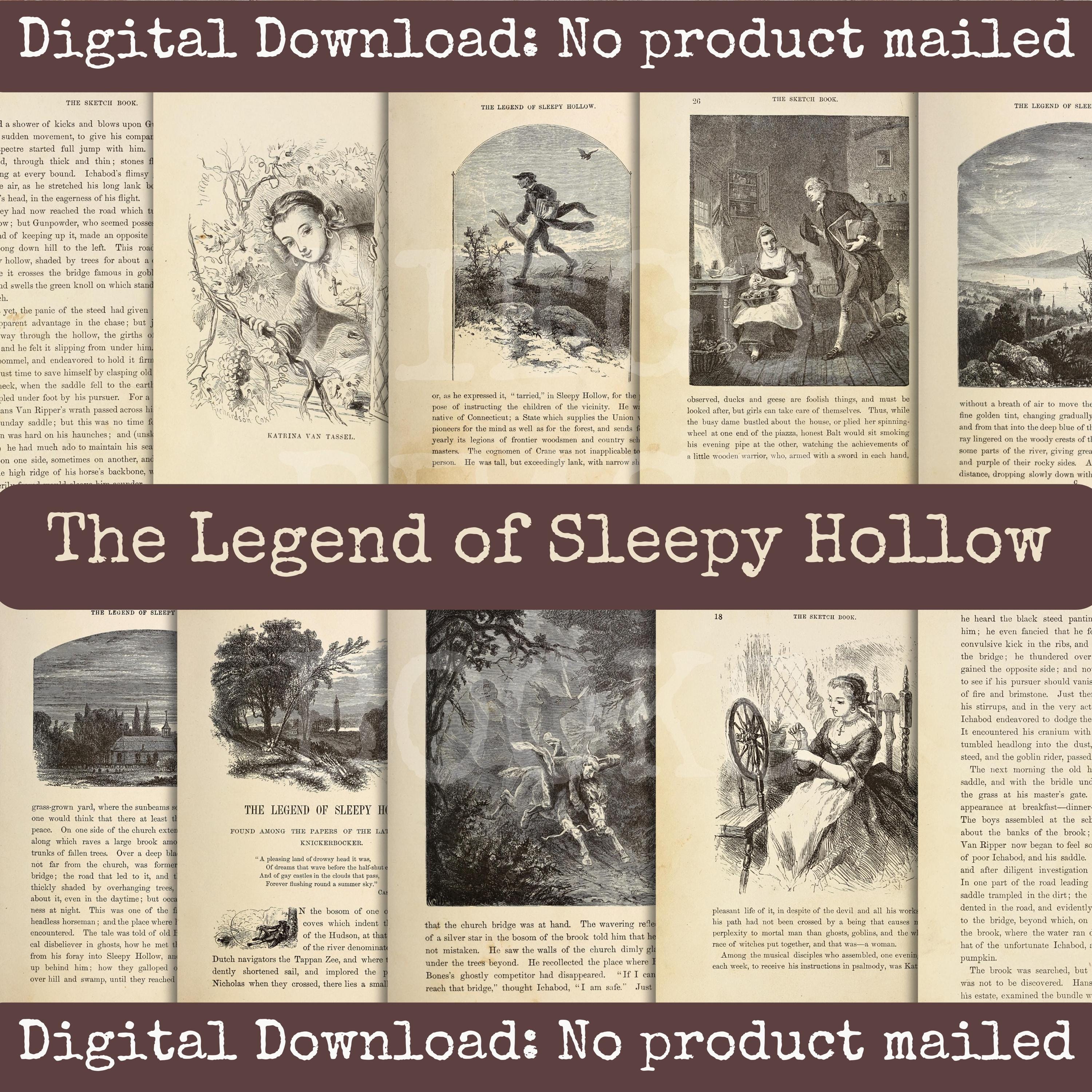 The Legend of Sleepy Hollow Printable Vintage Book Pages