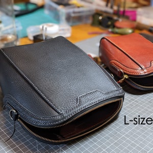 L-Size Leather Shopping Bag PDF Pattern: Build-Along Tutorial