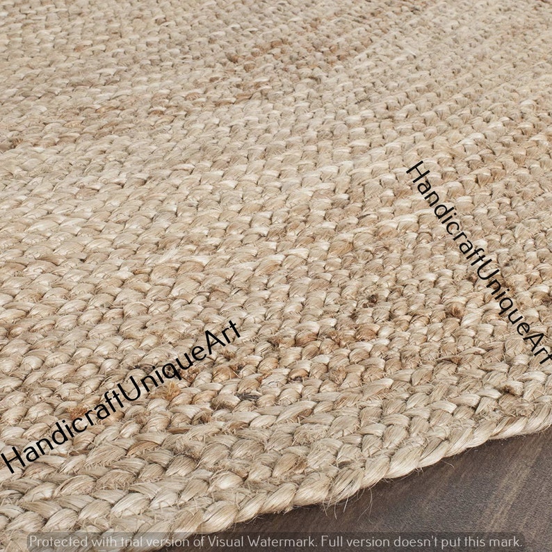 2x3 Feet Indian Braided Oval Floor Rug Handmade Jute Rug Etsy