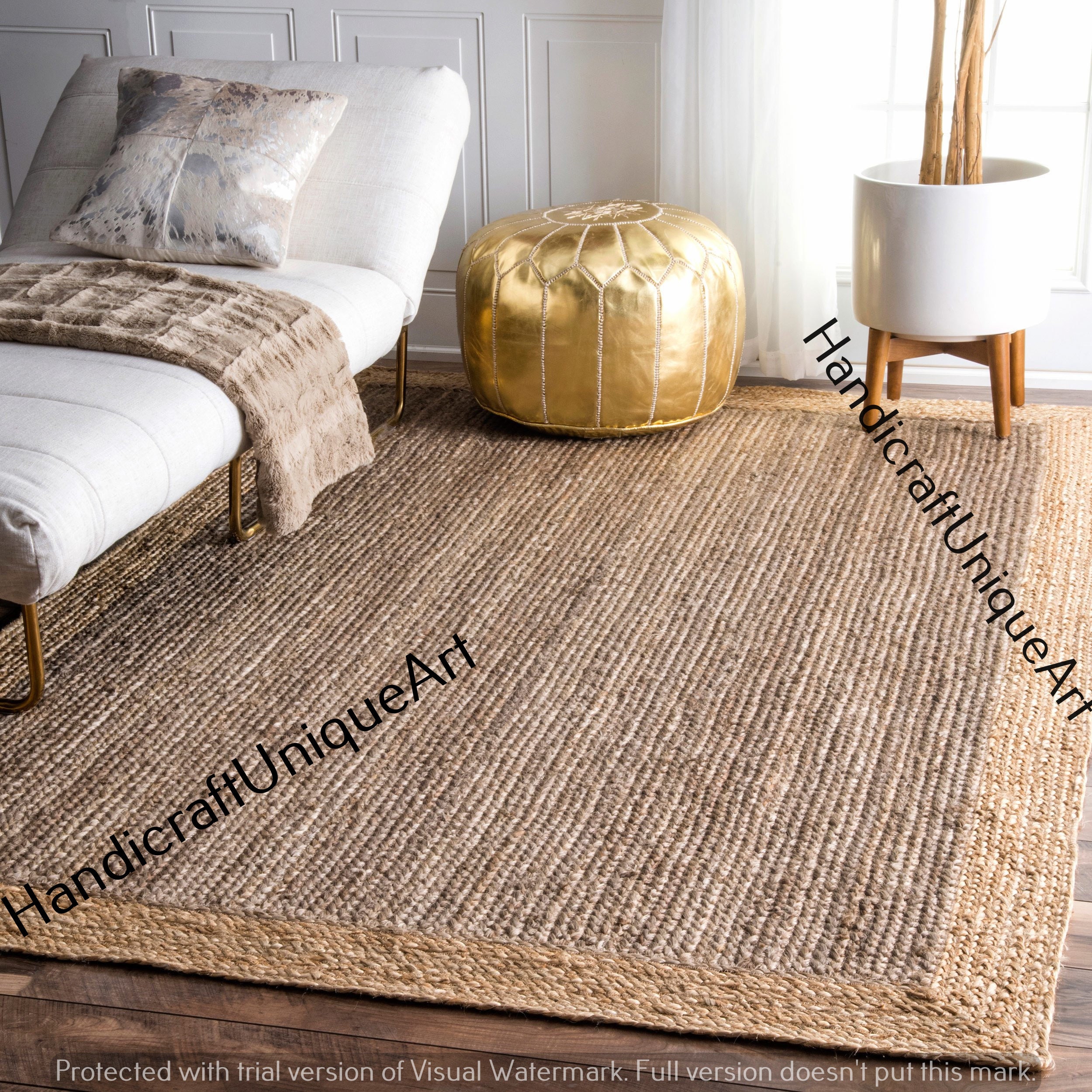 Rugs 2x3 Feet Rugs Rag Rug Indian Jute Floor Rug Rag Handmade Jute Rug