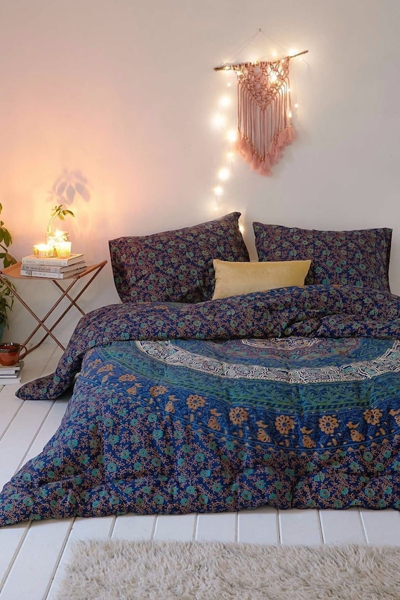 New Urban Outfitters Mandala Duvet Set Doona Cover Indian Bedding Pillow Pair