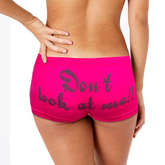 Women Rude Boxer Shorts Fun Women Underwear Bride to Be Groom Gift