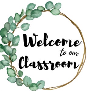 Australian theme classroom welcome to our classroom sign, classroom decor , personalised classroom, editable classroom