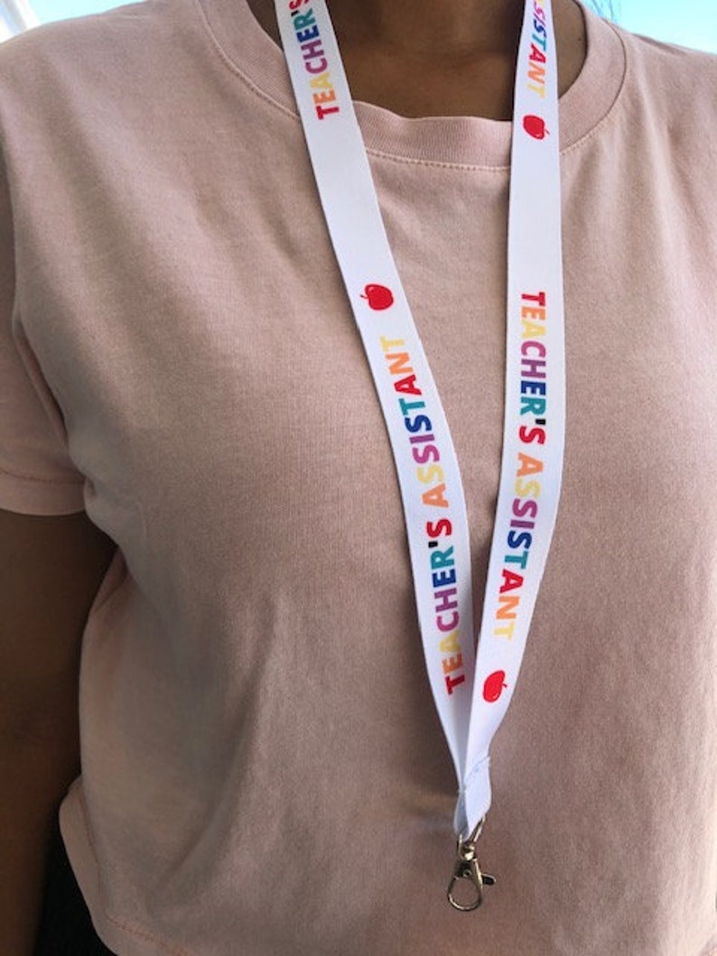 Teacher Lanyard, Classroom Job Lanyards, Teacher Assistant Lanyard