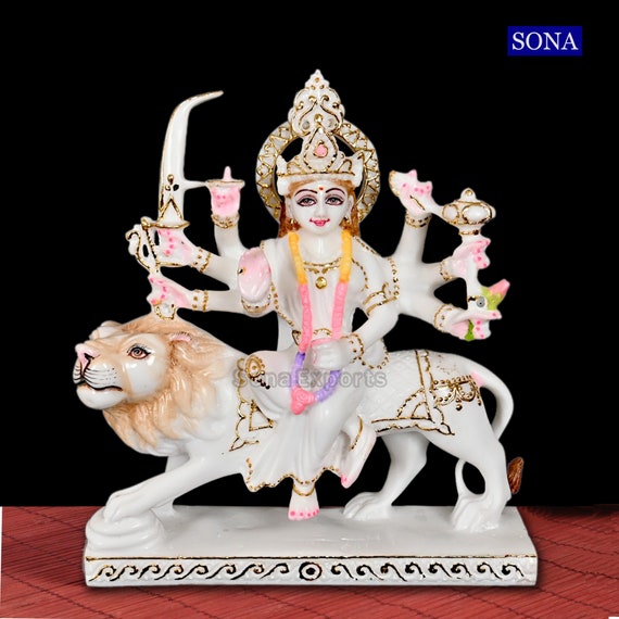 Maa Durga Statue 9 Inch - Jagdamba Mata, Ambe Mata, Durga Idol - Etsy