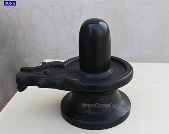 Black Marble Shivling, Black marble Shiva Lingam, Natural Stone  Shiv Ling, Spiritual Gifts, Religious Gifts, Hindu Pooja Items