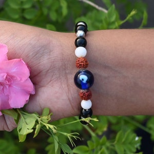 Natural Rudraksha Bracelet, Rudraksh Bracelet, Spiritual gift, Bracelet for Man or Woman, Rudraksha Ornaments  Jewellery, Fashion Jewellery