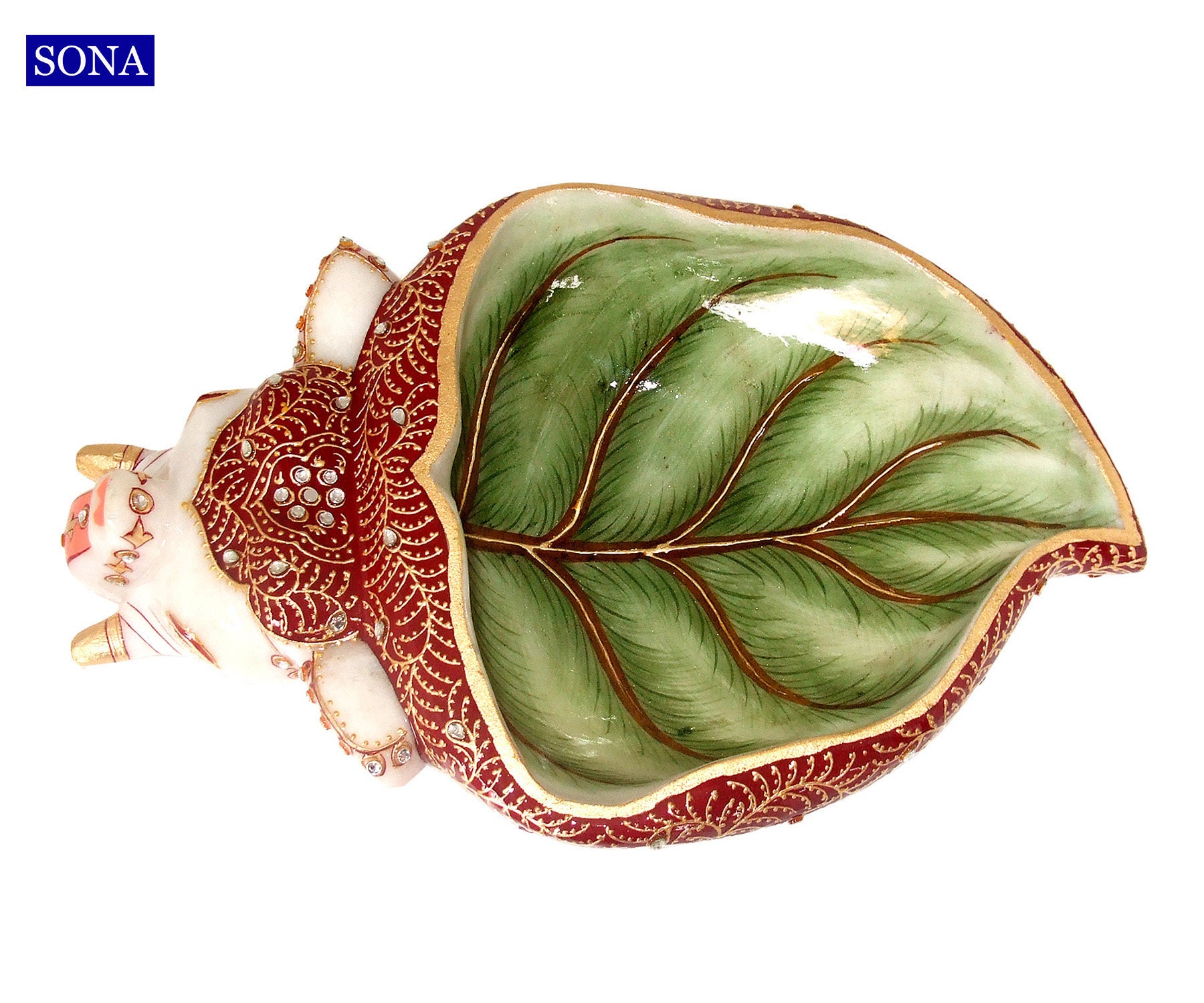 Marble Decorative Bowl Plate Furit Bowl Home Decor Ornaments Ethnic