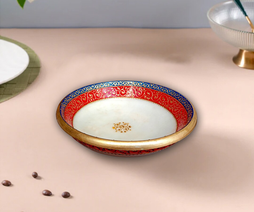 Decorative Marble Bowl, Marble Artifacts Buy Online, Ethnic Gifts
