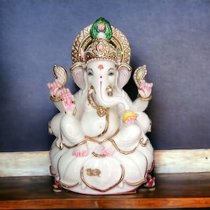 Marble Ganesh Statue, Marble Ganesh Idol, Marble Ganesh Murti, Lord Ganesh Idol, Ganpati Statue Idol Moorti , Ganesh Idol USA , UK