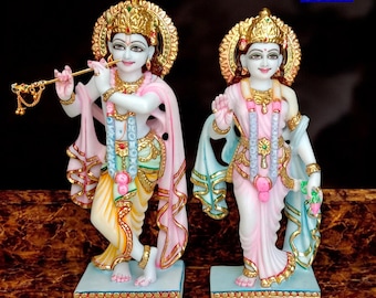 12&quot; Radha Krishna Statue, Radha Krishna Idol Moorti for Home Temple, Radha Krishna Murti Radha Kisna Wedding Anniversary Birthday Gift