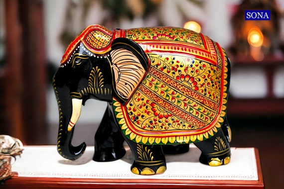 ボヘミアガラス 象の置物 ゾウ ゾウさん ヴィンテージインド象の置物 2