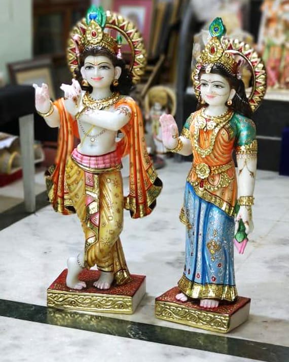 Radha Krishna Hare Krishna With Radha Statue Marble Radha 
