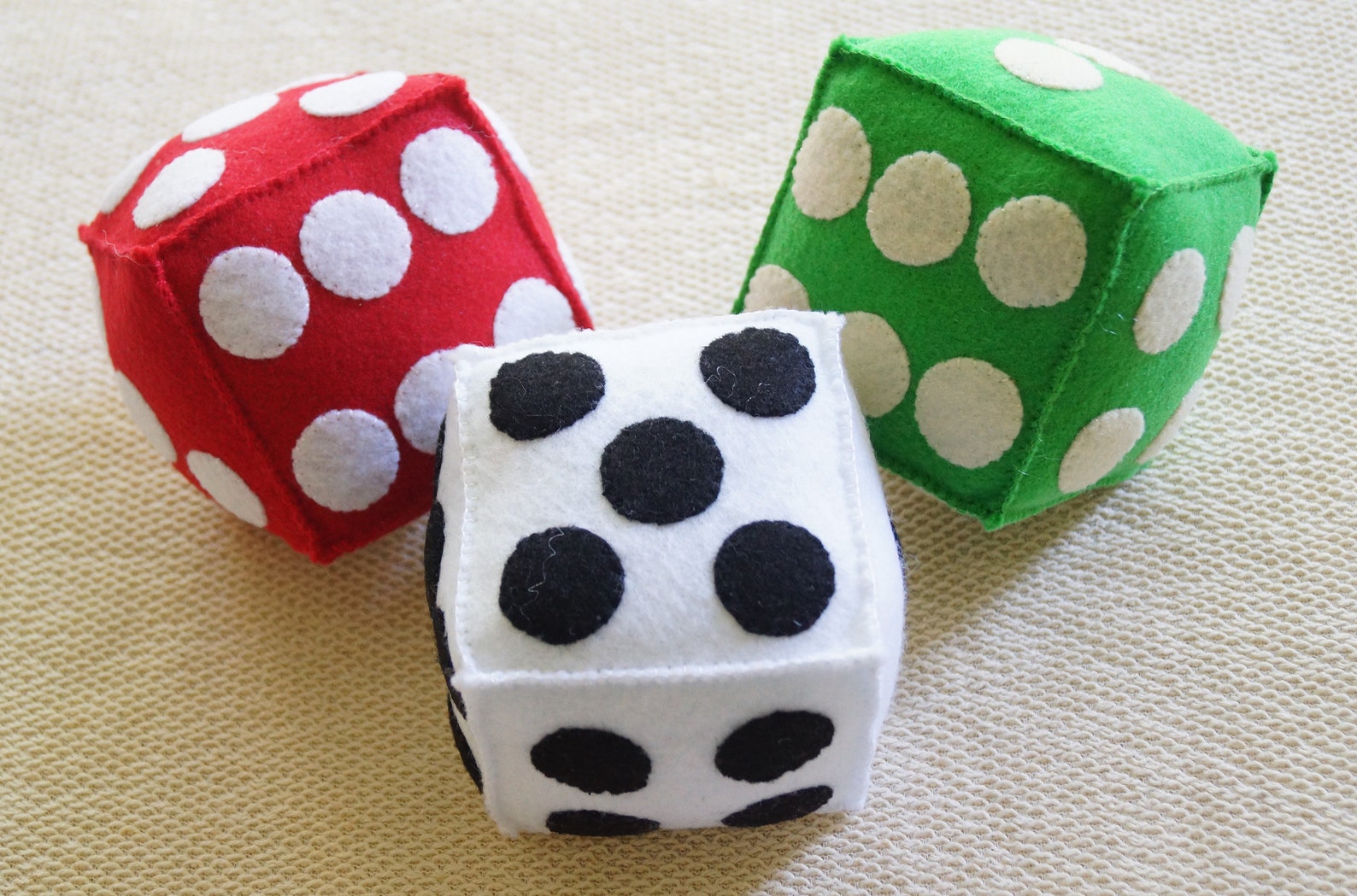 Soft Dice/felt Cube/d6 Plush Game Dice Etsy