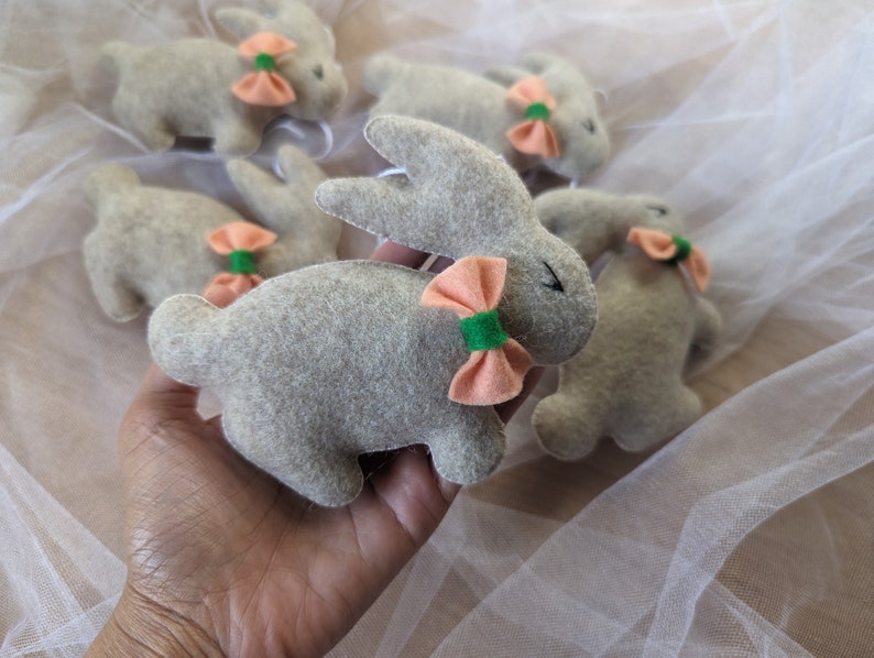 Handmade Felt Bunny Garland | Easter Rabbit Decor | Nursery and Kids ...