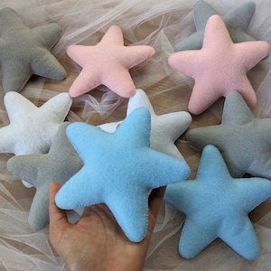Handmade felt star garland decor | Baby nursery and kids play room banner