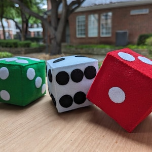 Soft dice/Felt cube/D6 plush game dice