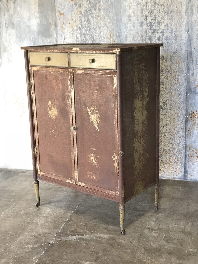 1940s Simmons Metal Wardrobe Dresser Etsy
