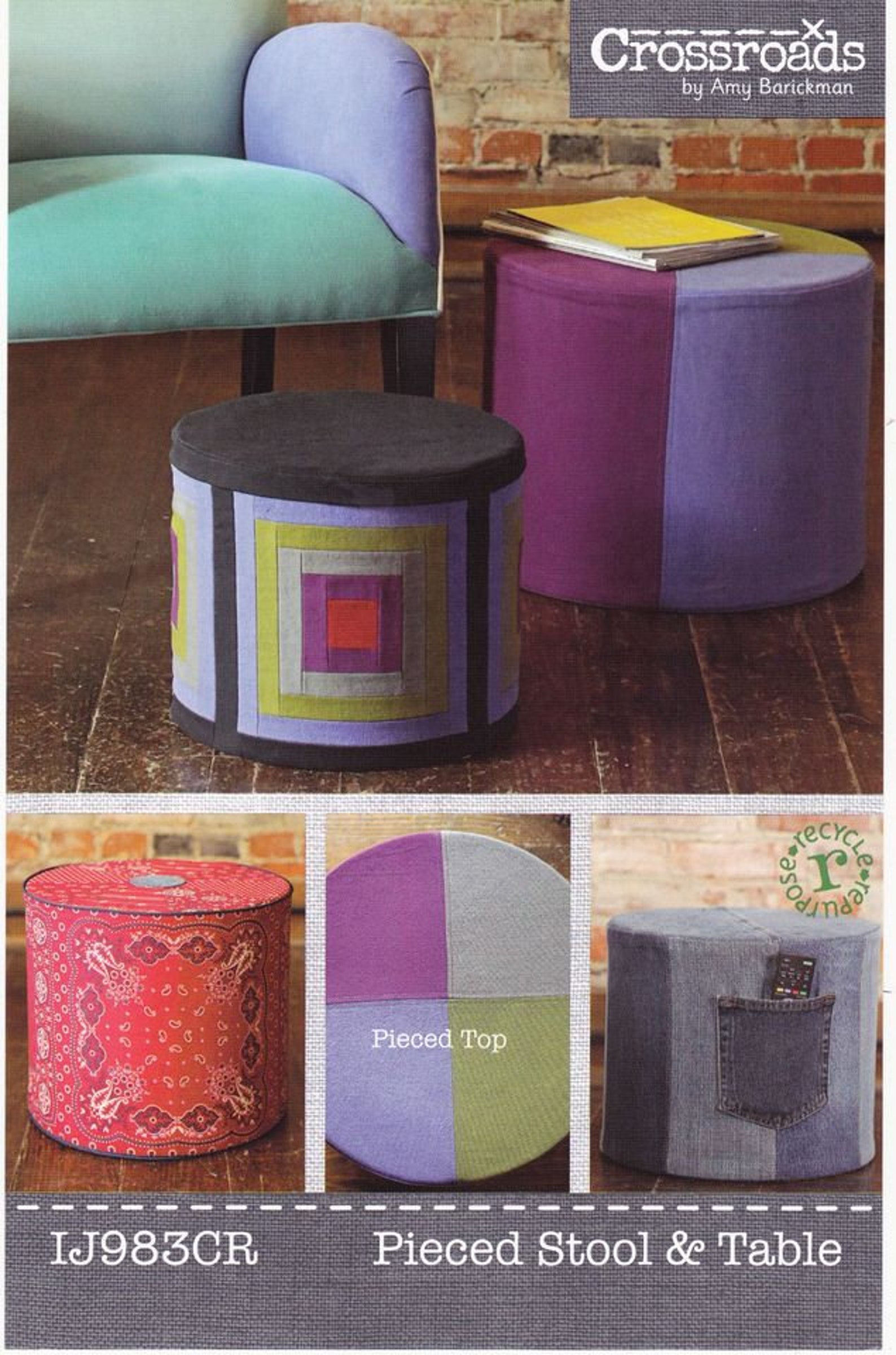 Pieced Stool & Table Sewing Pattern - Etsy