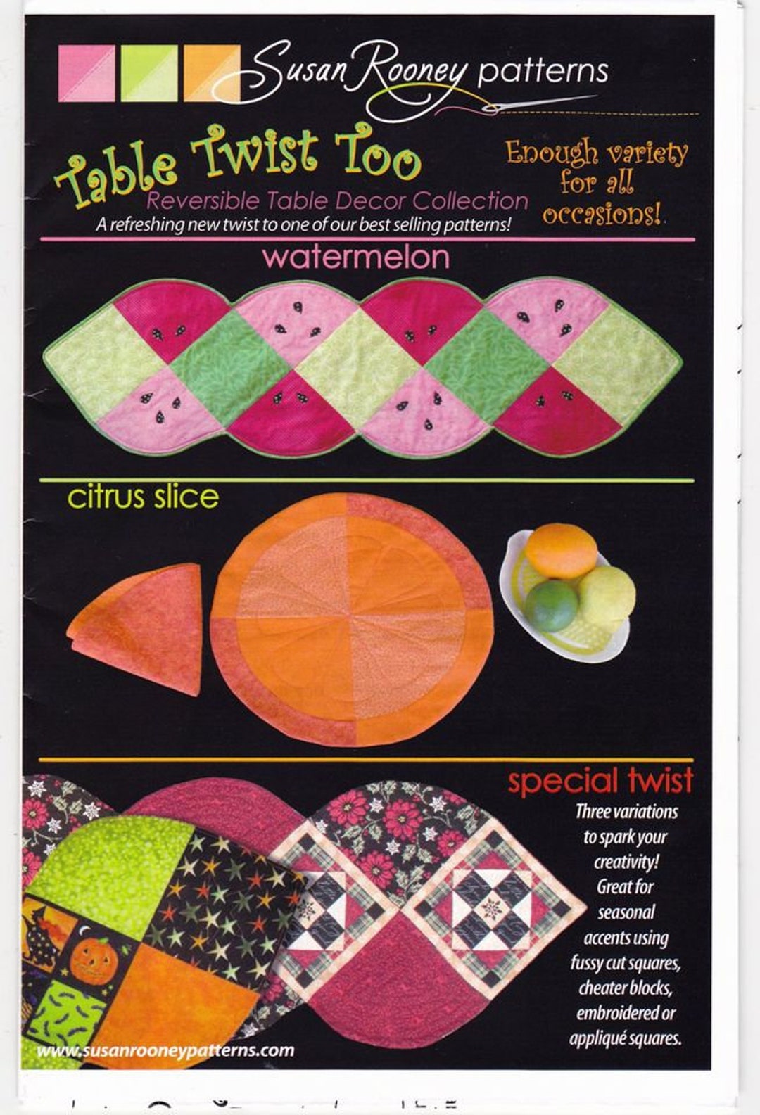 Turn Table Pattern Table Twist Too Reversible Table Decor Collection Sewing Pattern - Etsy