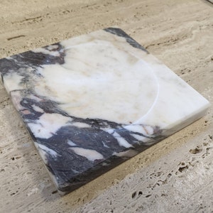 Marble catchall, pocket emptier, italian marble 100% made in italy Calacatta Viola, Arabescato, Carrara, Green, Calacatta, Brown