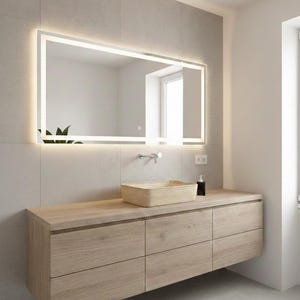 Vasque rectangulaire en marbre travertin, 100% fabriqué en Italie