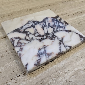 Calacatta Viola catchall, pocket emptier, italian marble 100% made in italy