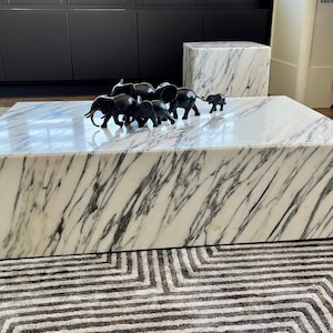 Arabescato Corchia marmeren salontafel, 100% gemaakt in Italië