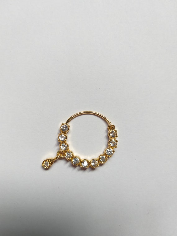 Pin by bharani on mukku pogu | Nose ring jewelry, Nose ring designs, Gold  mangalsutra designs