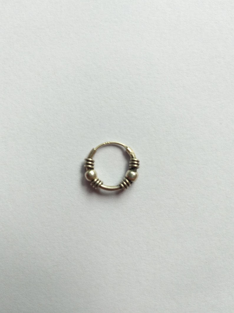 Black Oxide Sterling Silver Nose Ring Nose Jewellery Gold Plated Nostril Ethnic Piercing Ring Small Nose Ring
