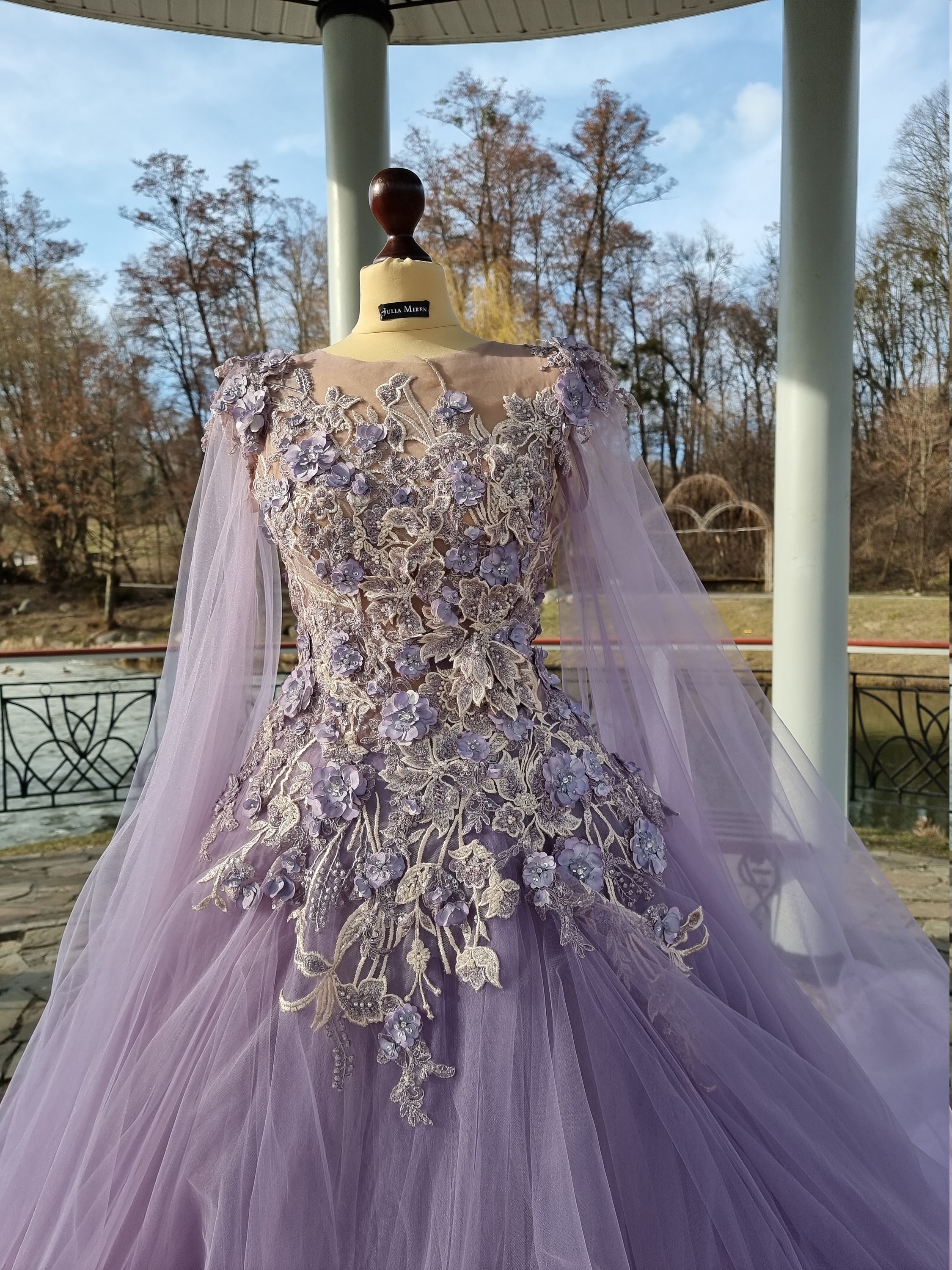 purple colored wedding dresses