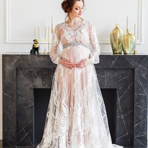 Royal Maternity Dress for Photo Shoots Pregnancy Dress - Etsy
