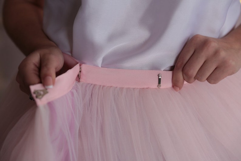 blue tulle wedding skirt