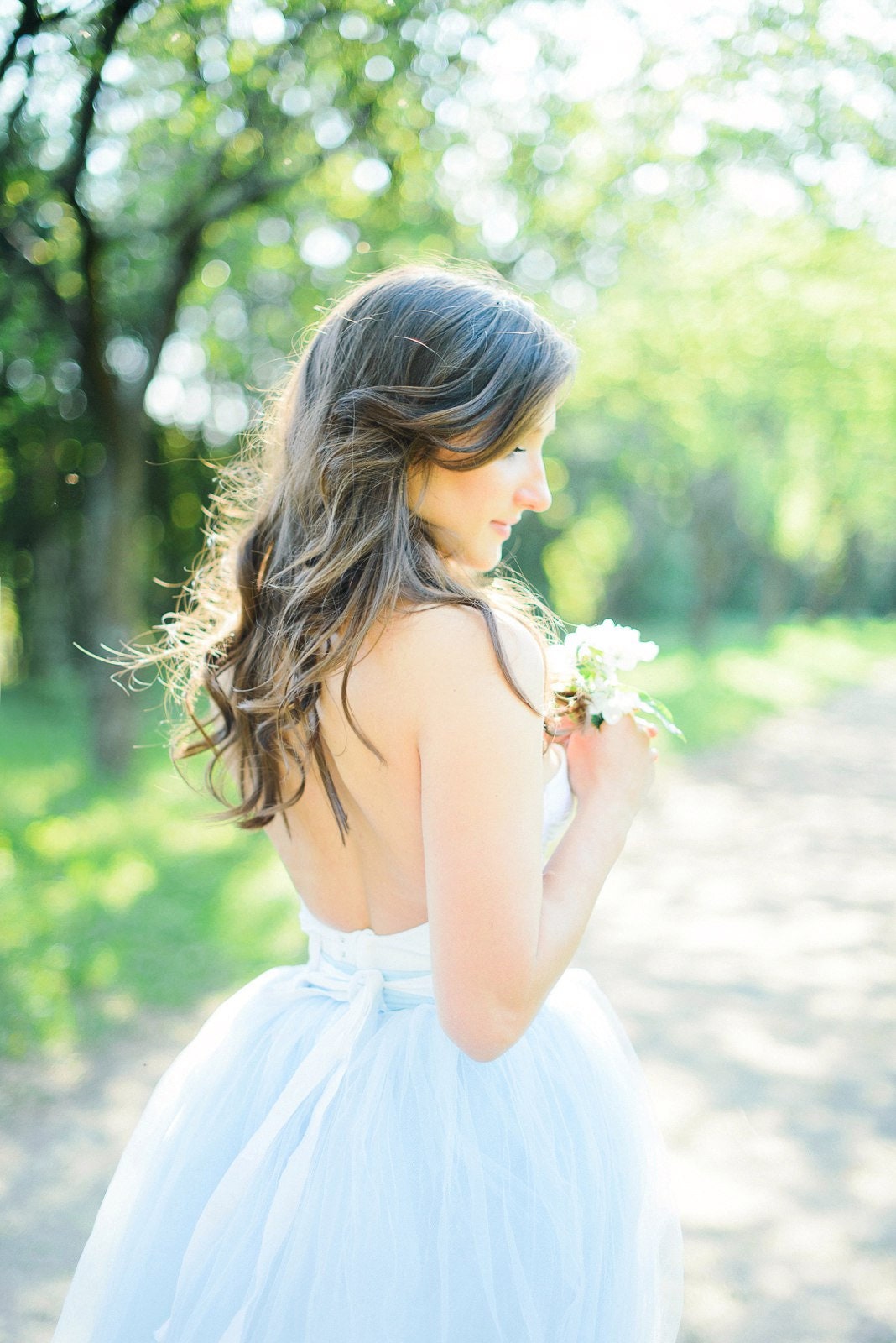 Bohemian Wedding Dress Rustic Color Wedding Dress ALine Etsy