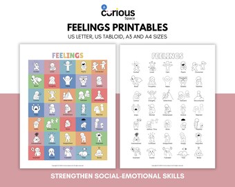 Feelings Chart & Emotional Check-In Poster | SEL Emotional Regulation Tool