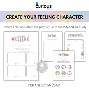 Printable Explore Feelings, Self Awareness, Self Regulation, Draw your feelings, Art Therapy Worksheets, Emotion Exploration Worksheet
