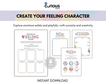 SEL Emotional Awareness & Creative Expression Activity for Kids to support Emotional-Regulation (Printable PDF)