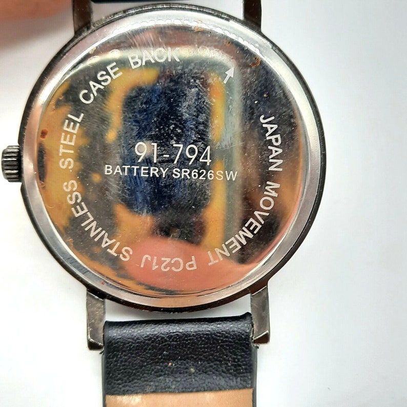 Japan Movement Mens Watch PC21J Analog Quartz Stainless Steel Etsy