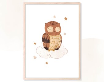 Nursery Posters Digital Print PDF Set A4 & A5 Wall Decor Gender Neutral