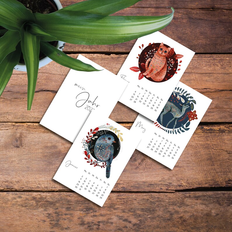 Kalender A6 Hochformat 2023 Deutsch PDF Zum Selber Drucken - Etsy