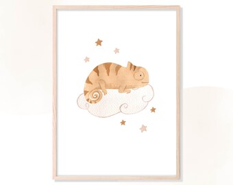 Children's room posters, digital print, PDF set A4 and A5, wall decoration, gender neutral